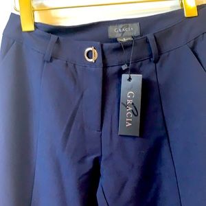 NWT Garcia navy pants size small